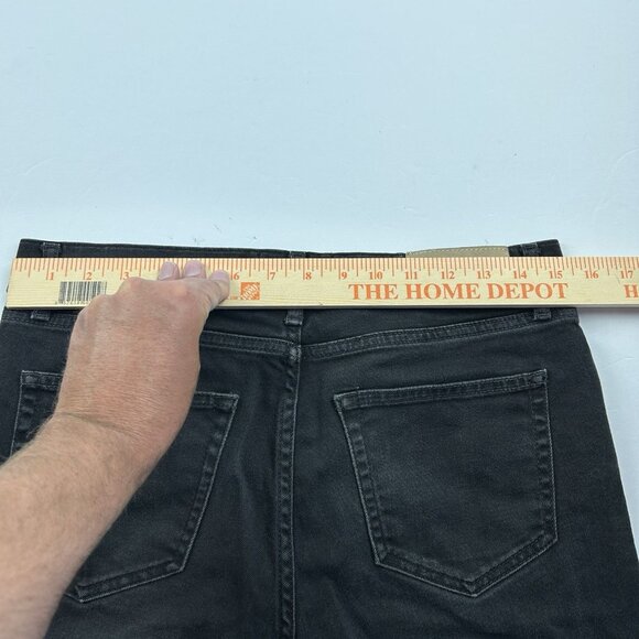 Sandro Paris Womens Jeans Size 31 Dark Wash Skinny Button Fly Black - Picture 13 of 16